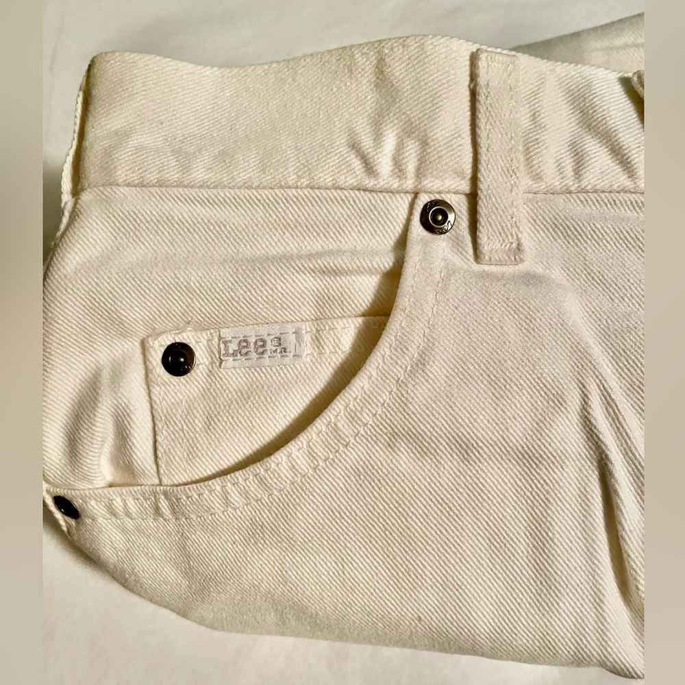 Lee White Straight Skinny Jeans 4 Short